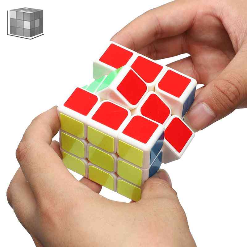 Qiyi 3 * 3 * 3 cube magique professionnel accélère les puzzles fidget jouet, jouets éducatifs de puzzle de cube pour enfants et adultes