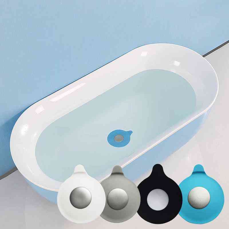 Round Shape, Silicone Water Stopper Plug With Suction Cups For Bathroom/laundry/kitchen