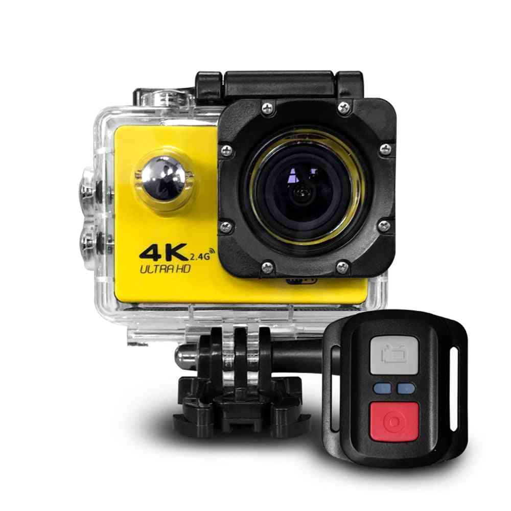 Câmera de ação ultra hd 4k câmeras wi-fi de 16 MP, câmera esportiva à prova d'água 4k 2 polegadas