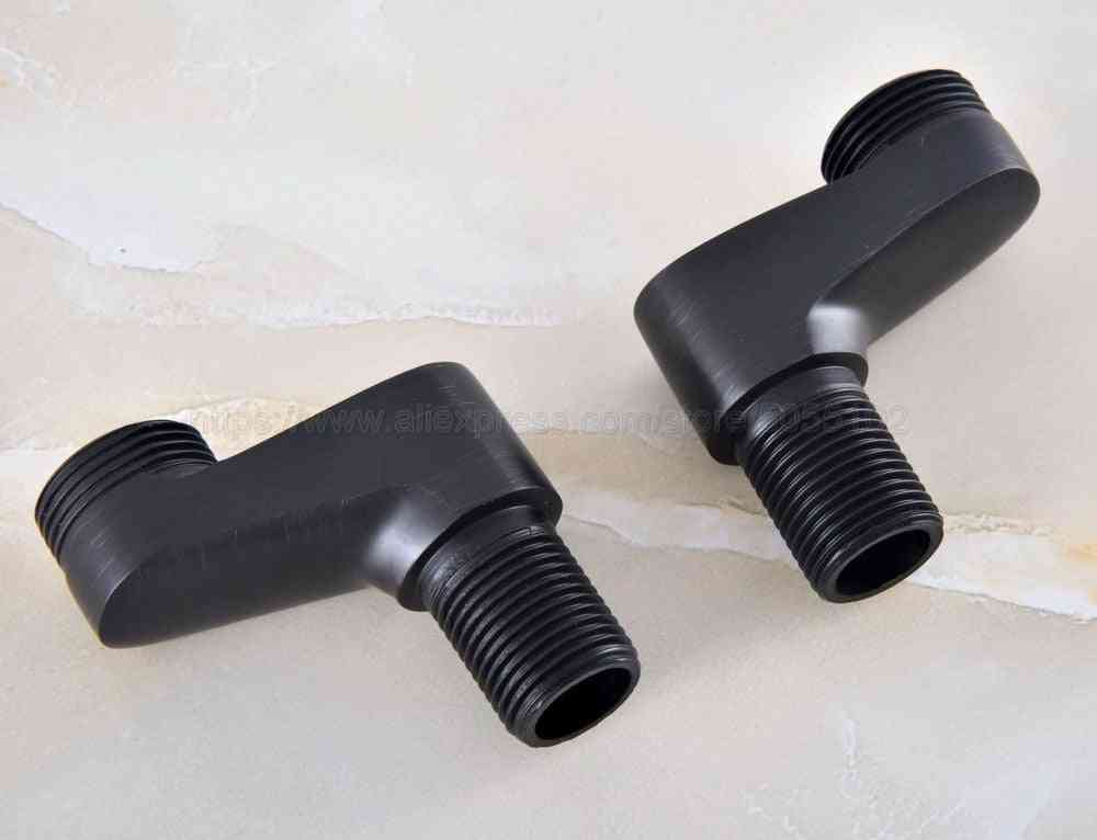 2 Pcs Oil Rubbed Claw Foot Bathtub Faucet Adjustable Swing Arms