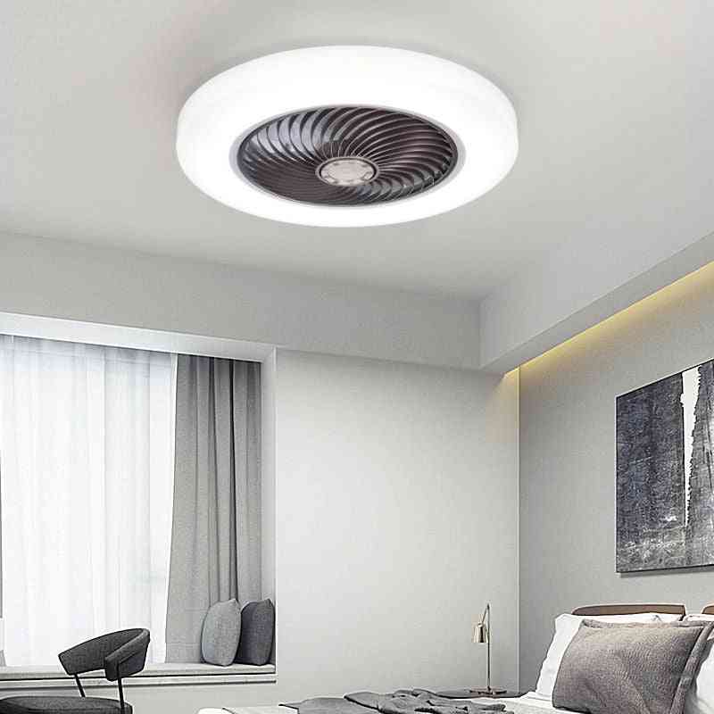 52cm inteligentne wentylatory sufitowe ze zdalnym sterowaniem światłami do wystroju sypialni Lampa z wentylatorem - kawa / bez sterowania aplikacją / 220v