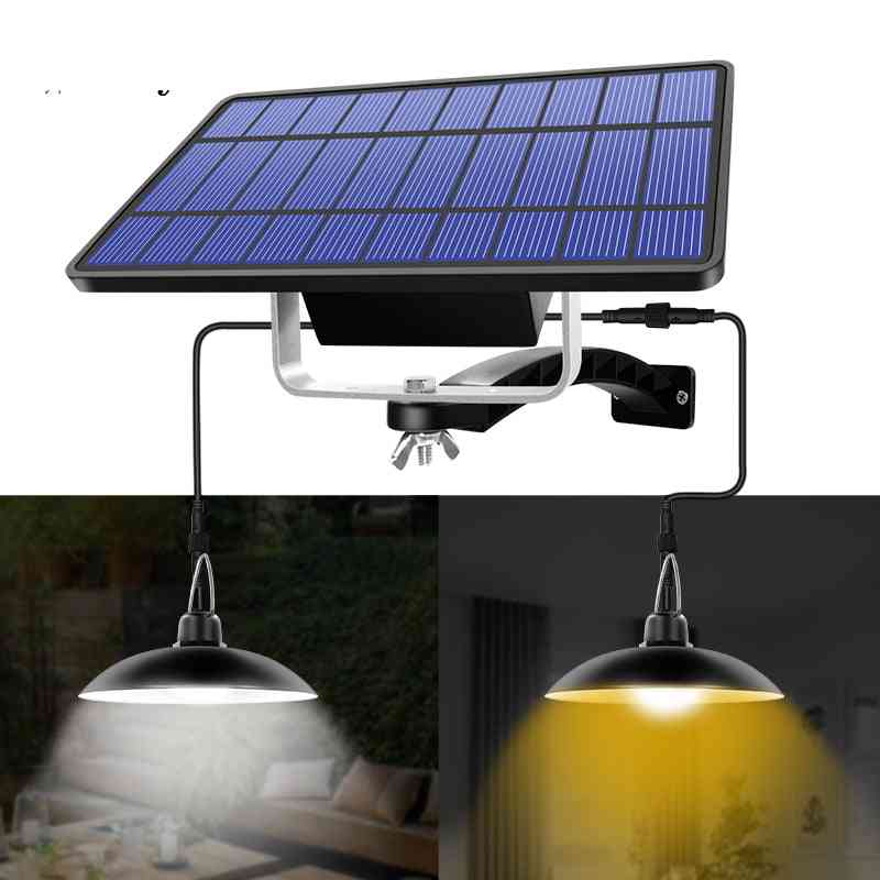 Aurinkovalaisin ulkona / sisällä riippuva aurinkoenergialla toimiva valovesi vedenpitävä koristelamppu navetalle / maatilalle / puutarhapihalle