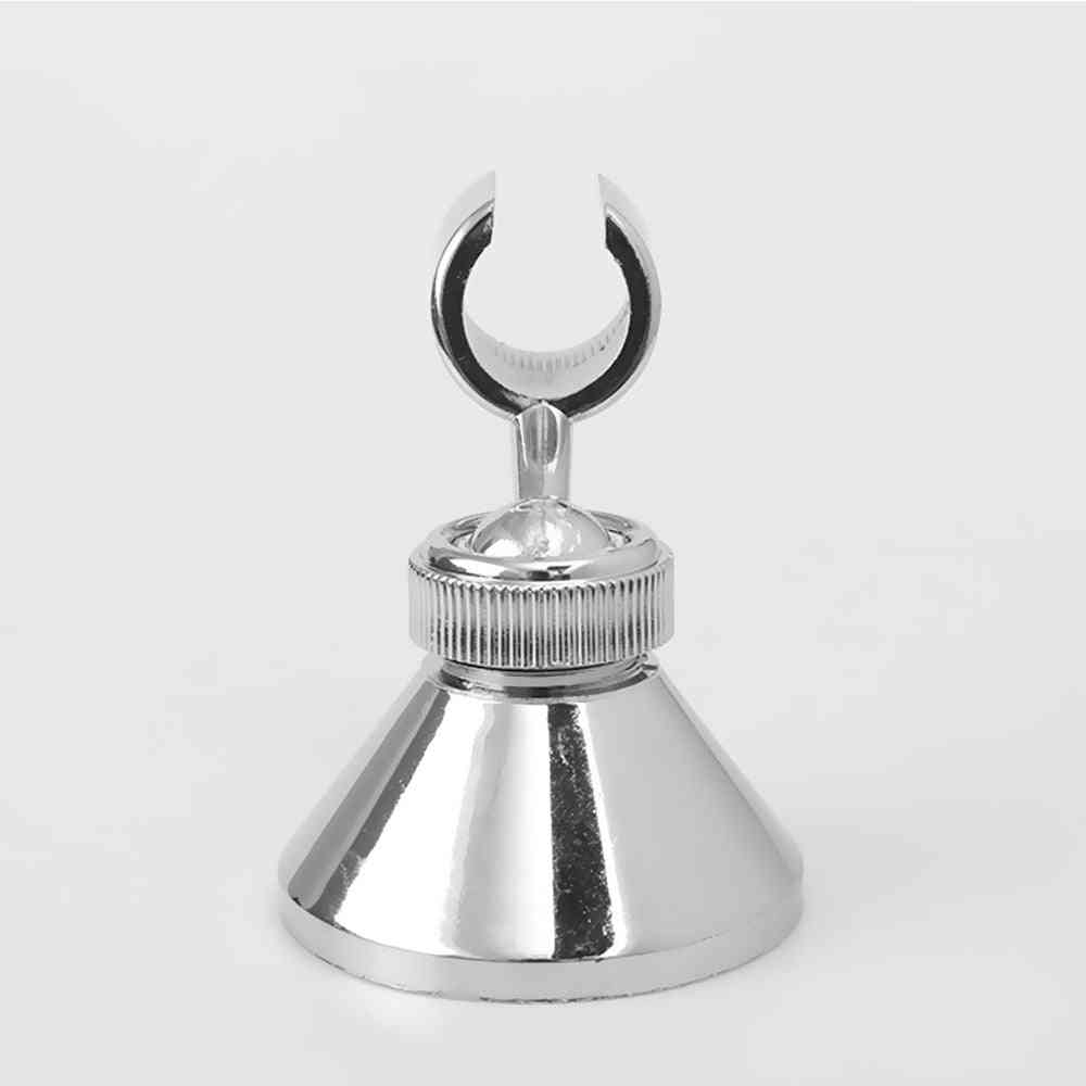 1 set roterbart silverduschhuvudhållare för badrumsväggmonterat justerbart fäste (silver)
