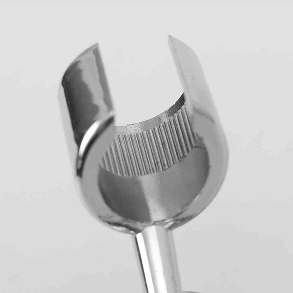 1 set roterbart silverduschhuvudhållare för badrumsväggmonterat justerbart fäste (silver)
