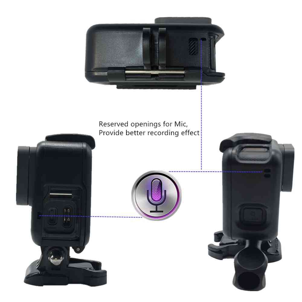Suptig para accesorios gopro carcasa de marco protector carcasa de videocámara para cámara de acción