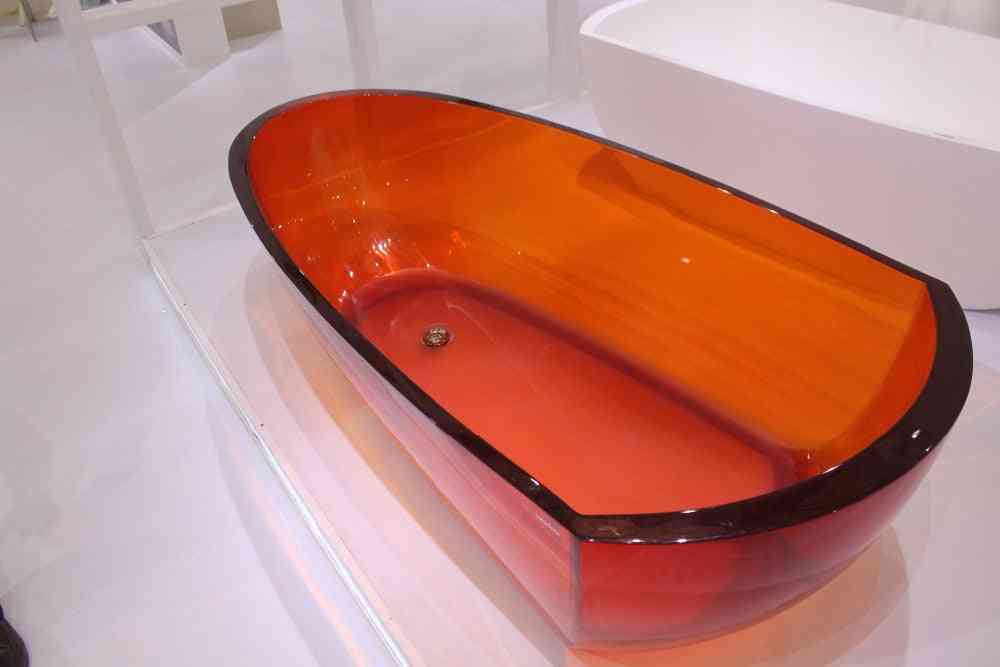 Banheira de pedra artificial com aprovação de cupc de design exclusivo banheira autônoma retangular de resina acrílica