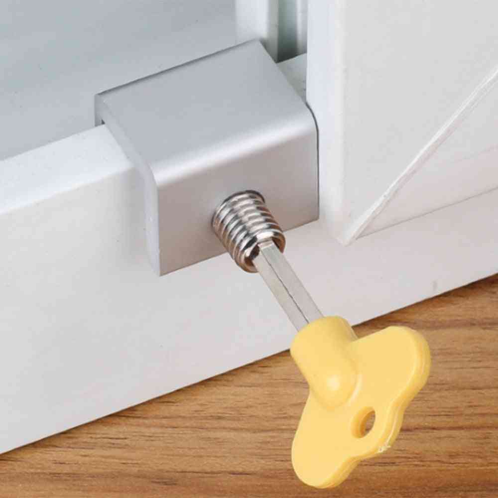 Safety Sliding Sash - Window Latches Lock Stopper With Keys