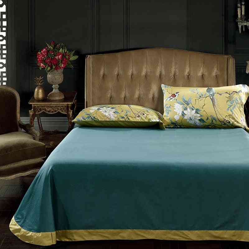 Capa de edredão macia e sedosa com estampado em hd de algodão egípcio premium para conjunto de cama familiar king / queen size - 6