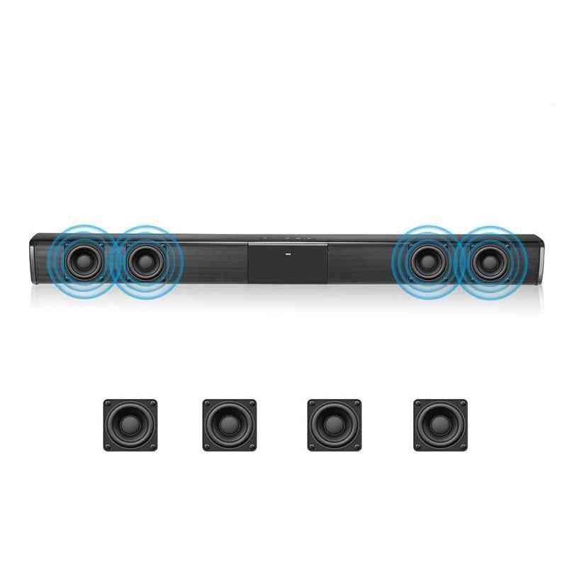 20w Tv Fm Sound Bar Wired And Wireless Powerful Bluetooth Speaker, Home Surround Soundbar For Pc Theater Tv Laptop (hei)
