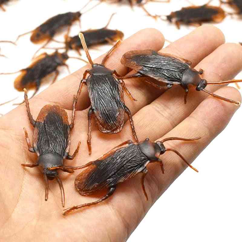 Simulation Fake Rubber Cock, Cockroach Bug Roaches Toy