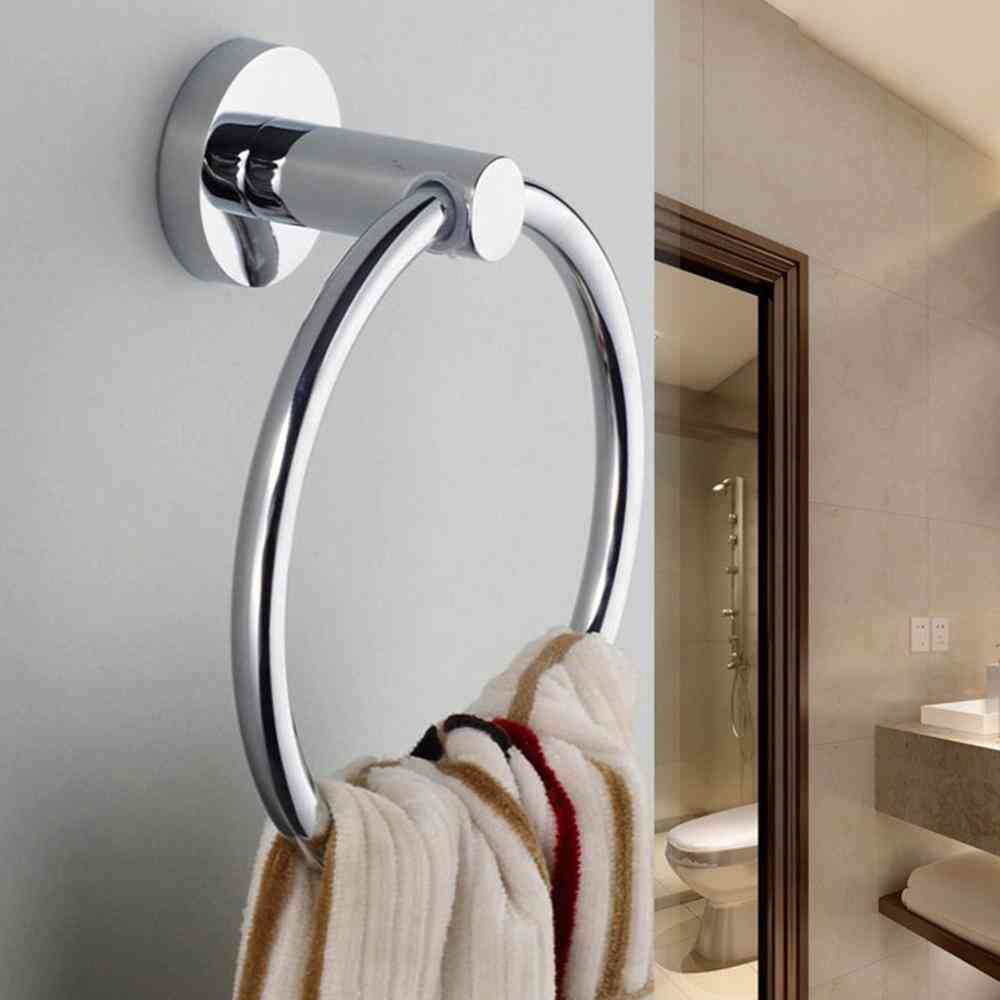 Stainless Steel Round Style Wall-mounted, Towel Ring Holder