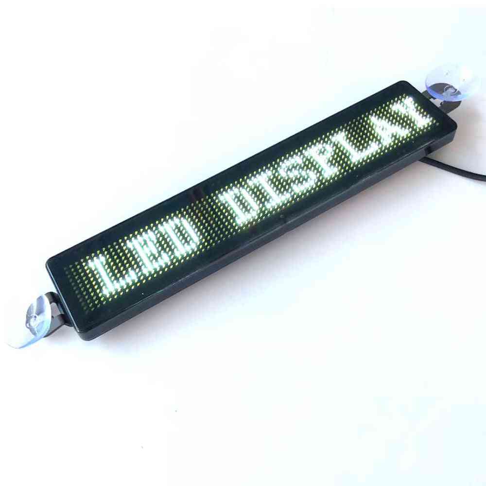 12v Programmable Car Led Display Advertising Scrolling Message Sign Remote Control With Sucking Disk