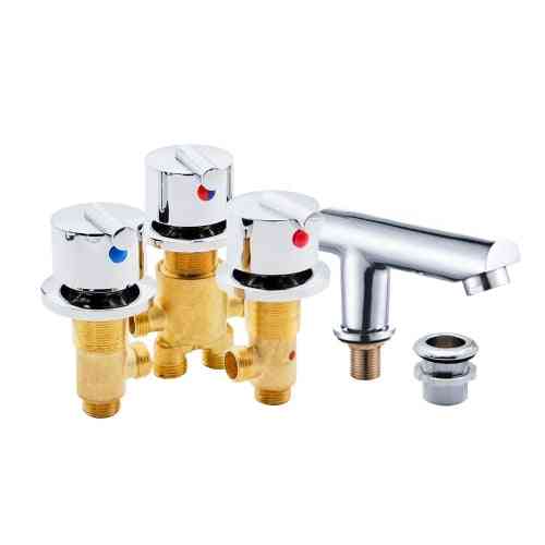 1 Set Hot And Cold Water Copper Massage Bathtub Faucet