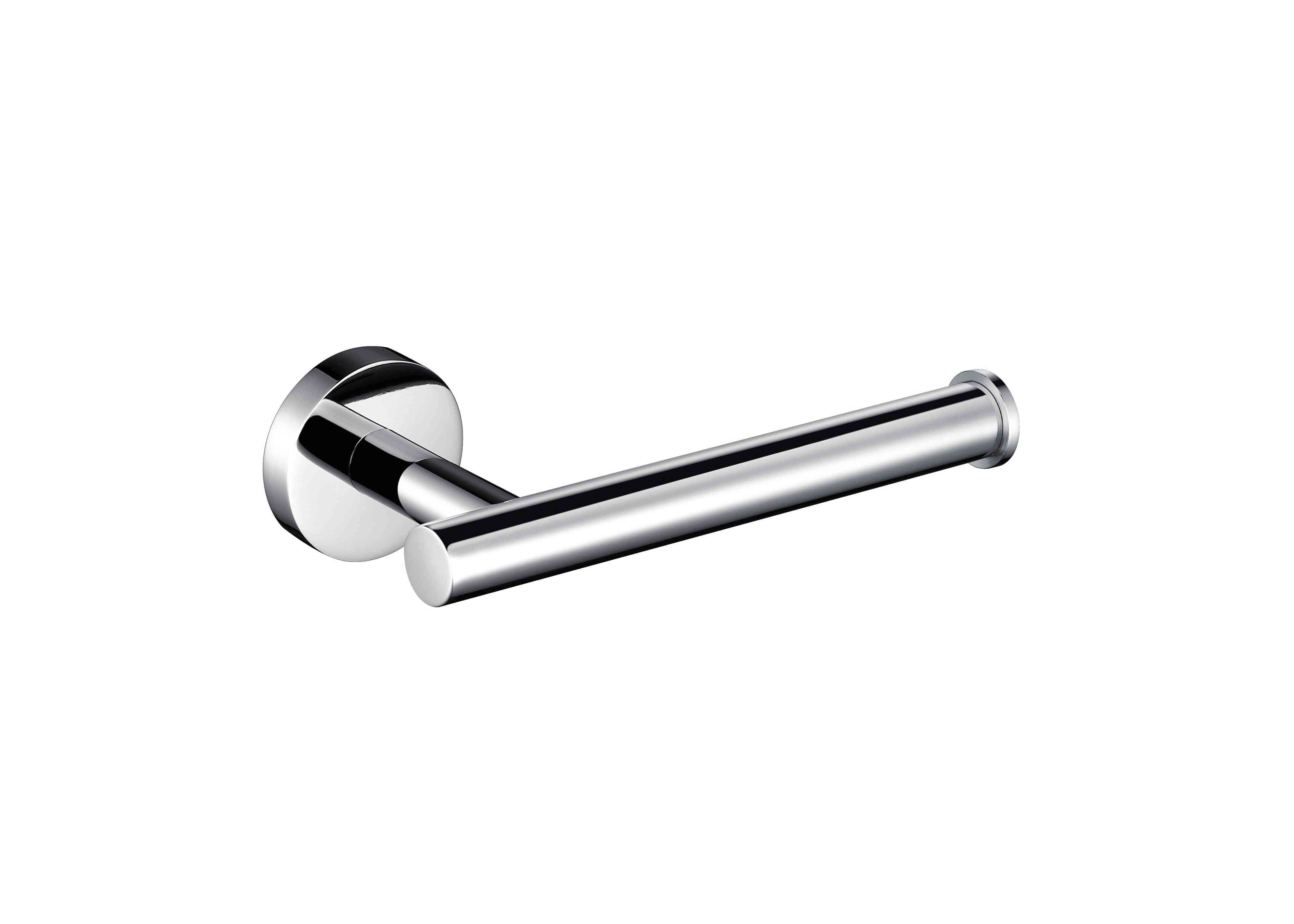 Chrome Stainless Steel, Round Wall Mounted Hand Towel Bar, Toilet Paper Holder