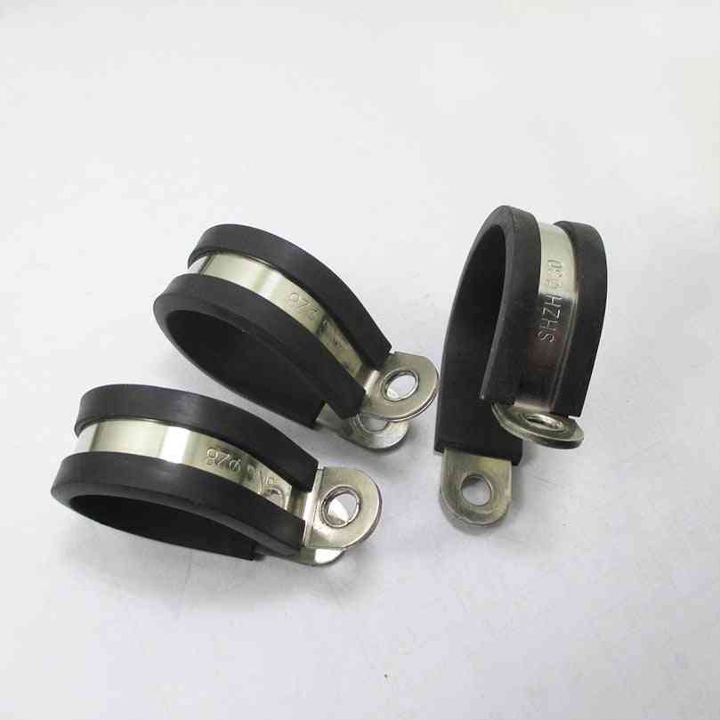 Stainless Steel Rubber Lined P Clips -cable Mounting Hose Pipe