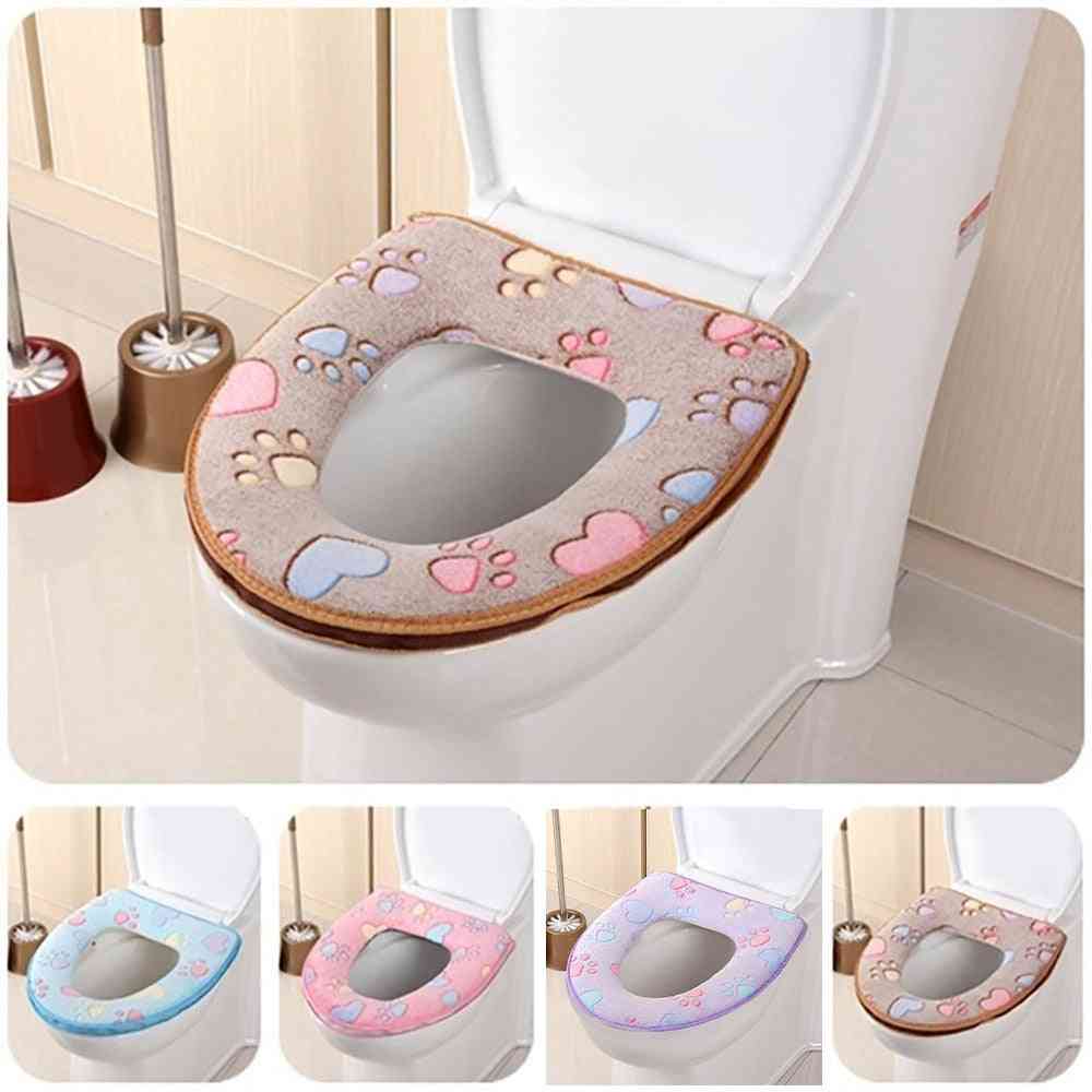Comfortable Soft Toilet Seat, Closestool Washable, Warmer Mat Cover