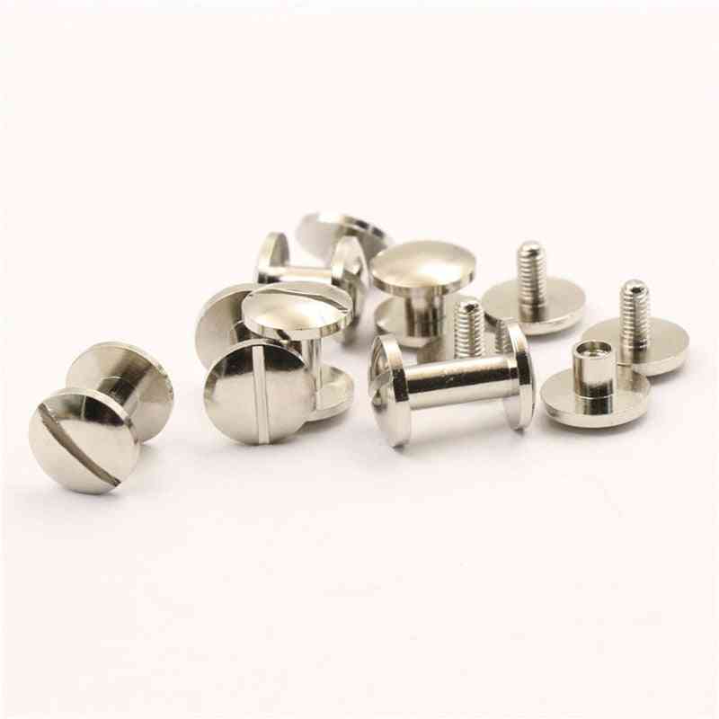Cupronickle Binding Screws Nail, Stud, Rivets For Photo Album, Belts, Cases Straps And More