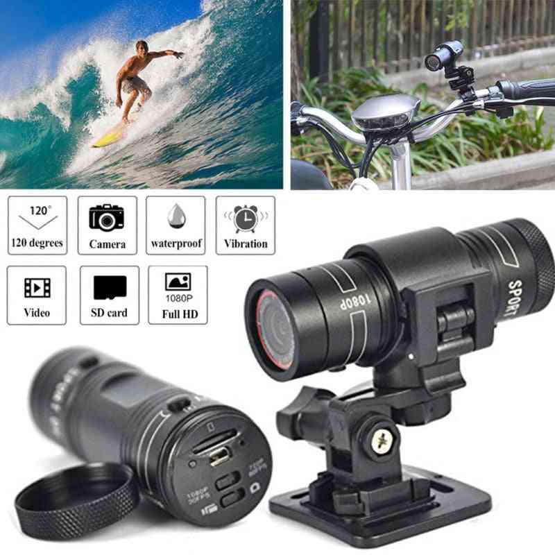 Mini f9 hd 1080p fiets motorhelm, sport camera videorecorder, camcorder actie dvr video (zwart) -