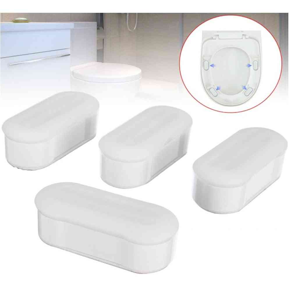 4-pieces Universal Toilet Seat, Bumper Protection Pads