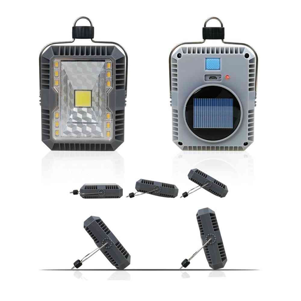 Outdoor Portable Hanging Lamp - Usb Solar Charging Flashlight