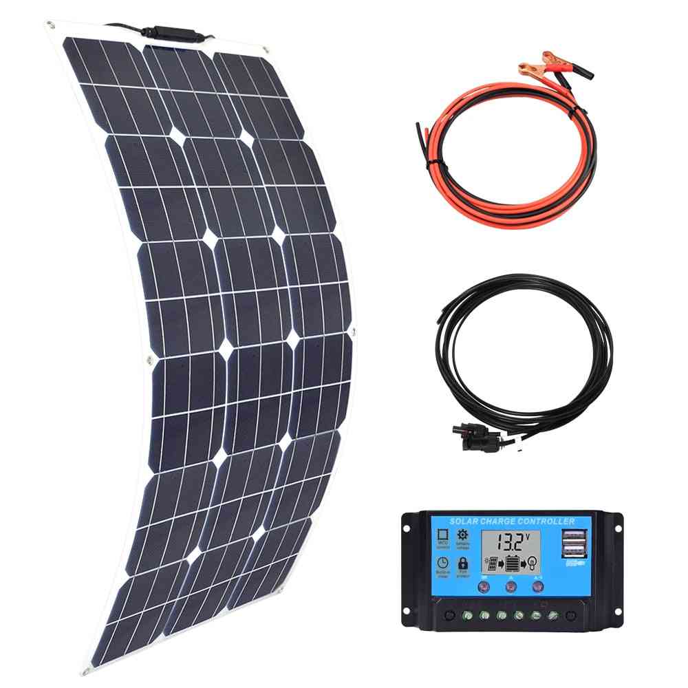 Flexible Solar Panel - Usb Battery Charger For Phone, Car And Boat