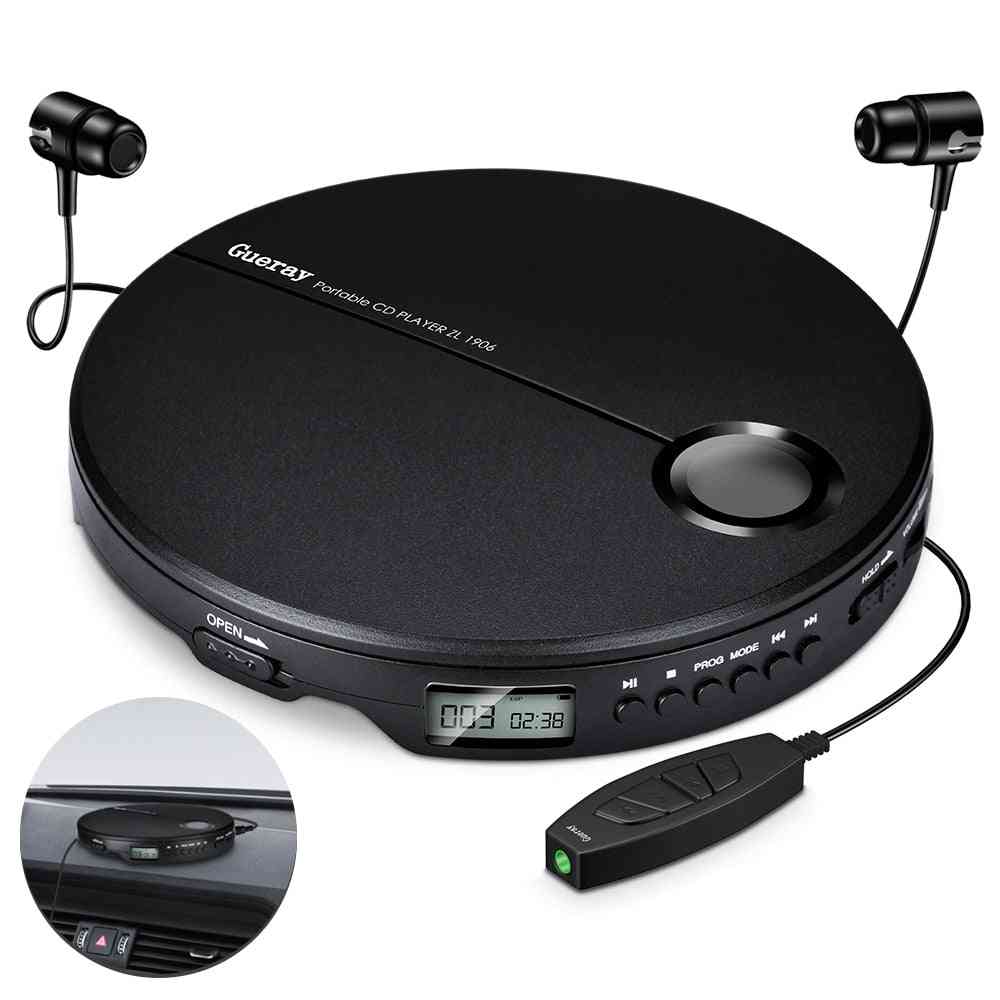 Shockproof Compact With Earphones Walkman - Portable Cd Player