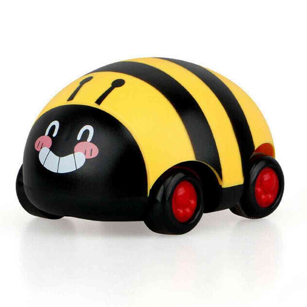 Cute Plastic Bee Ladybug Pull Back Car Inertia Truck Baby