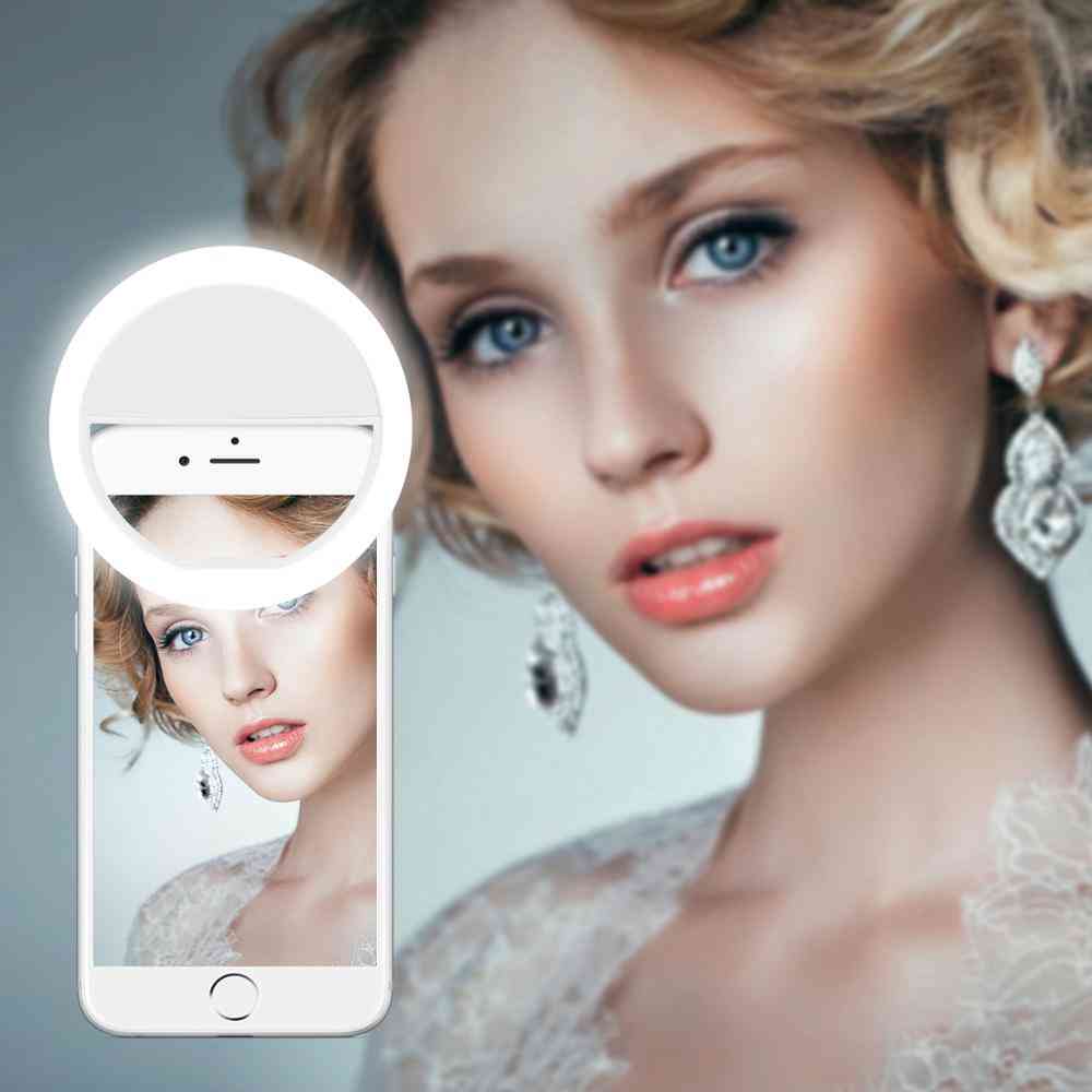 Novelty Clip Led Selfie Lamp Ring For Iphone
