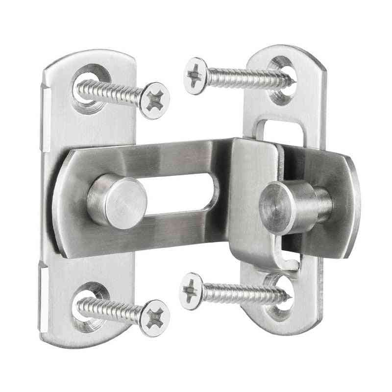 3/4 Inch 90 Degree Right Angle Door Latch Hasp Bending Latch  Barrel Bolt With Screws For Doors Buckle Bolt Sliding Lock