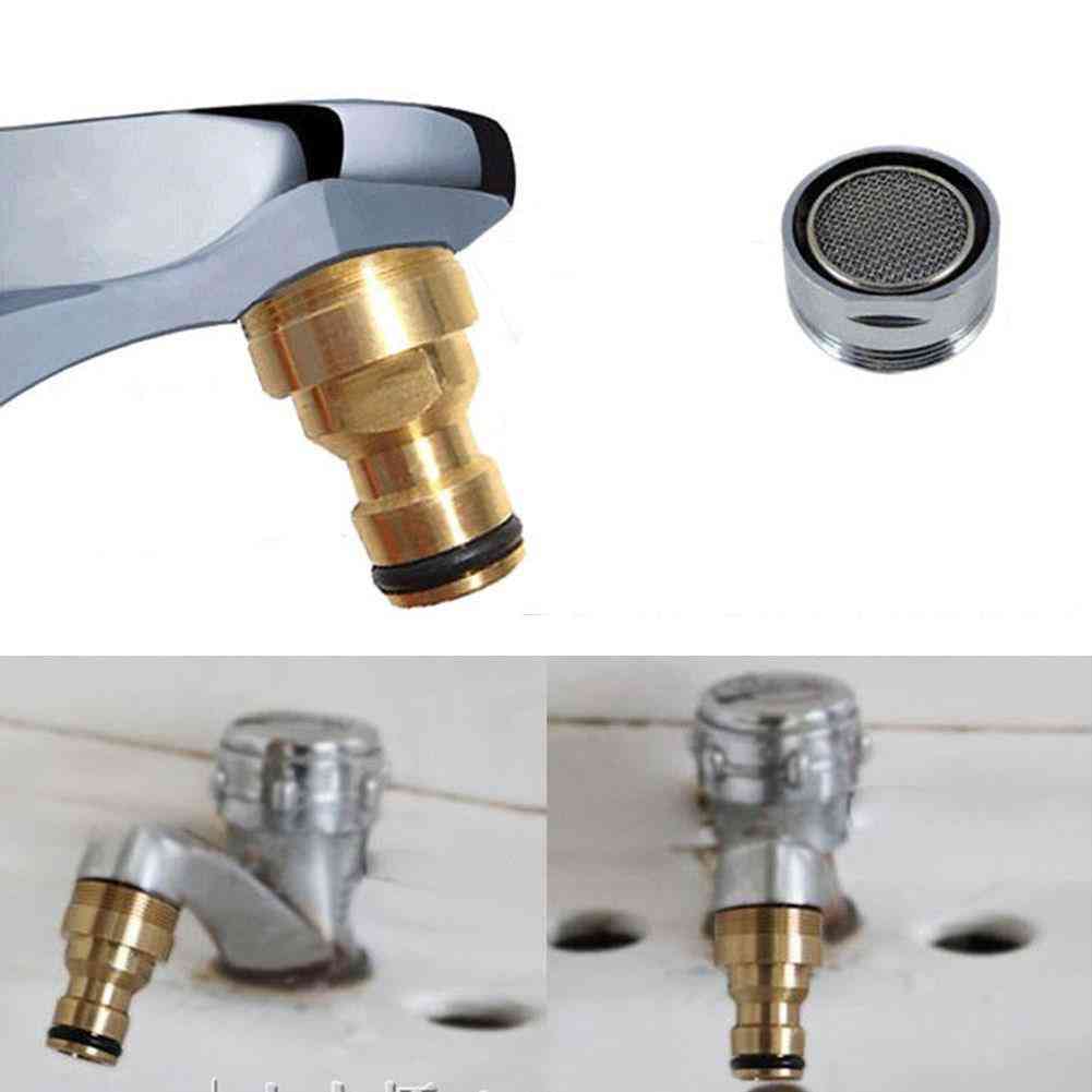 23mm Hose Quick Connector Brass Threaded, Tap Adapter