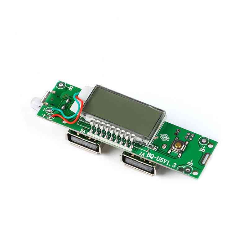 Dual Micro Usb Charger Module With Lcd Display For Iphone/android