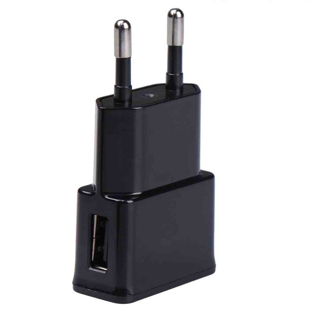 Ac-dc 220c til 5v oplader eu-stik mobiltelefon konverter- strømadapter dobbelt port - 5v 2a dobbelt usb w