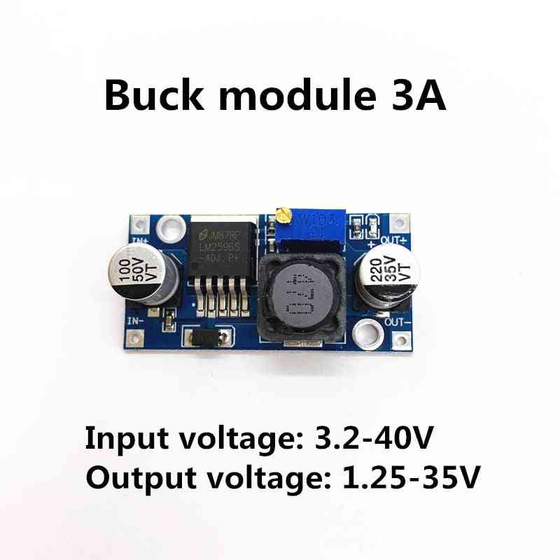 Justerbar jævnstrøm til jævnstrøm LM2596 LM2596S Buck Boost-modul 3A 4A 5 Nedstrøms strømforsyningsregulator - BUCK-modul 3A