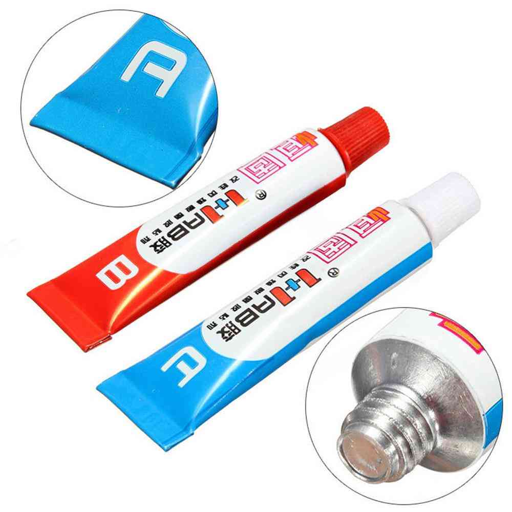 Ab Adhesive Cold Weld Plastic Metals & Glass Rubber Super Strong Epoxy Glue