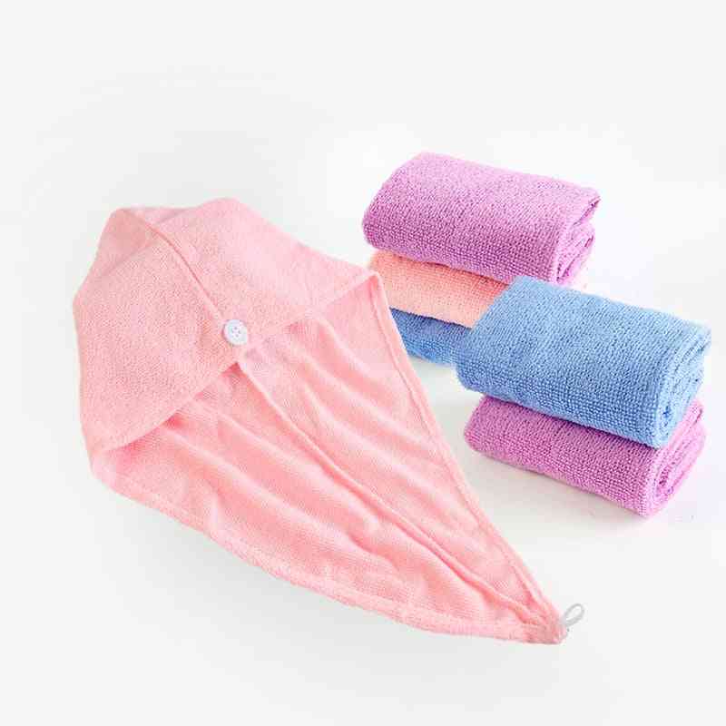 Quick Hair Drying Cap, Water-absorbent Microfiber Towel For Women