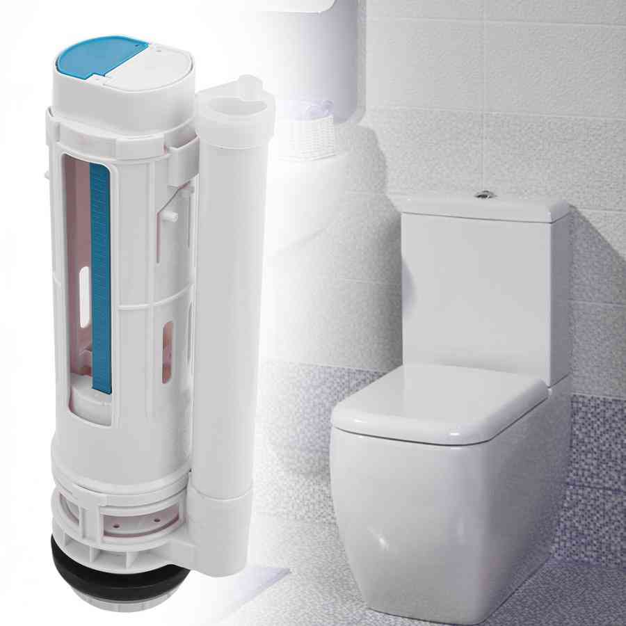 Robinet de réservoir de chasse d'eau de toilette divisé, avec robinet de sortie d'eau de toilette à deux boutons g1 / 2 
