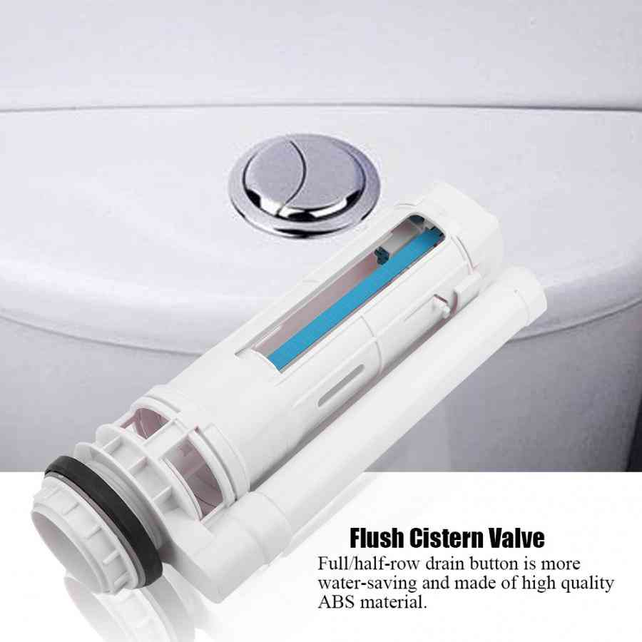 Split Toilet Drain, Flush Cistern Valve With Two-button