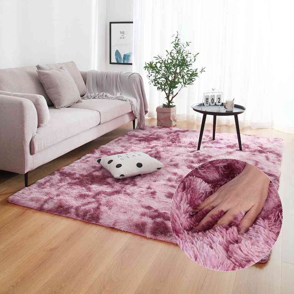 Modern Anti Slip Tie Dyeing Soft Carpets / Mats / Rugs For Living Room Or Bedroom (set-8)