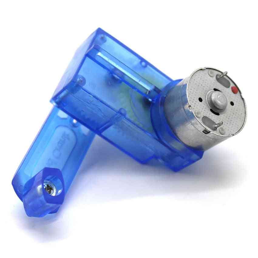 Generatore a manovella blu trasparente 310 per 3v piccolo motore, illuminazione perline lampada a led mini dinamotore modello di ventilatore accessori giocattolo -