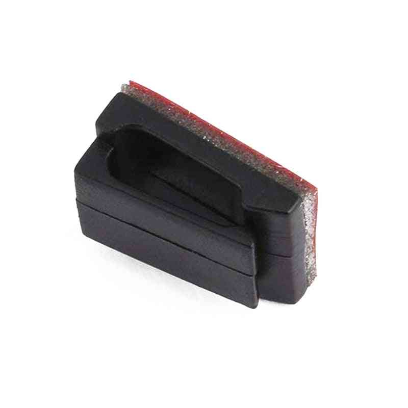 Självhäftande kabelklämmor trådklämmor bilhållare sladdhållare (svart) -