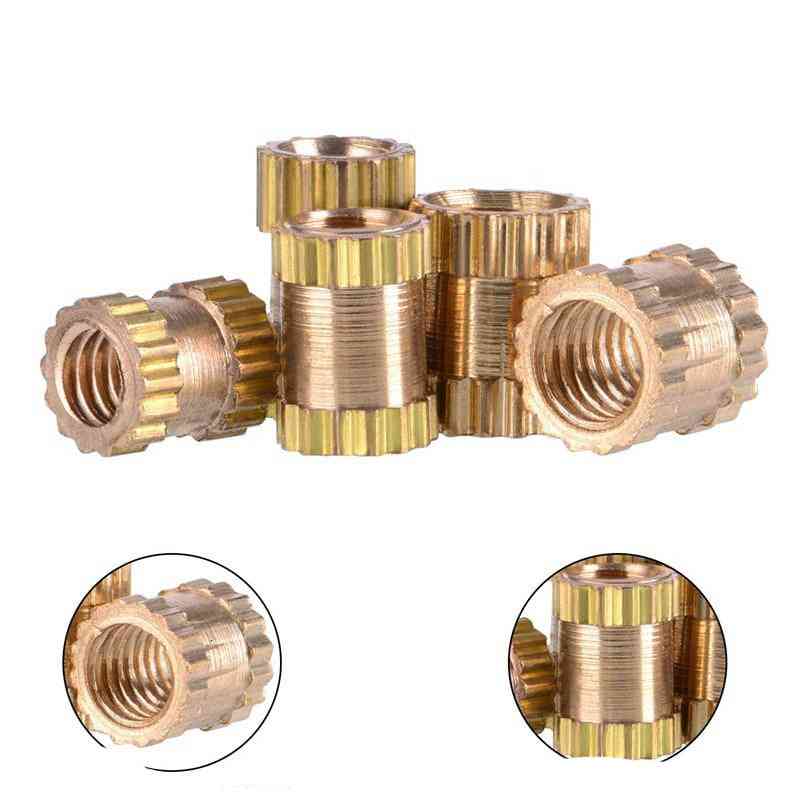 200/500pcs Mix Copper Insert, Knurled Nuts Kit For Electrical Work