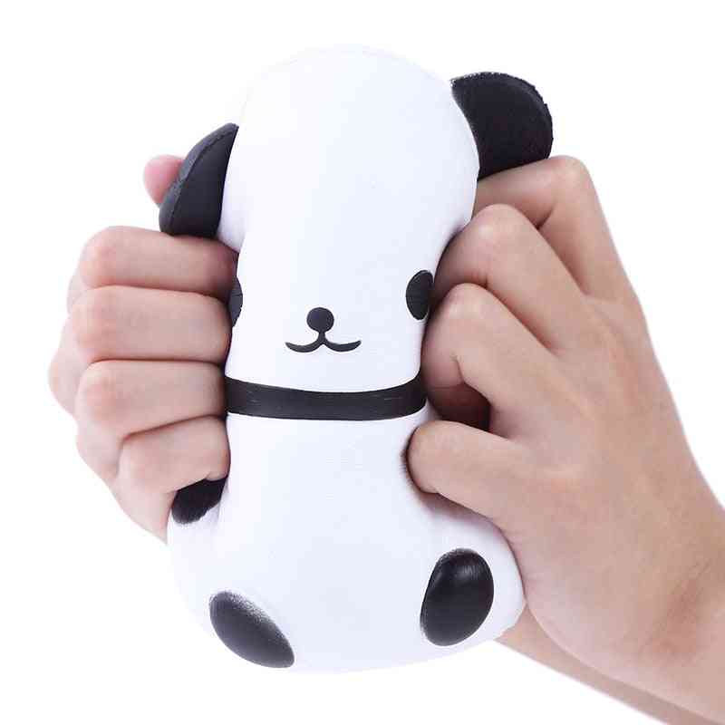 14cm kawaii panda squishy lento aumento creativo animal doll peluches para niños-adultos divertido alivio del estrés - azul