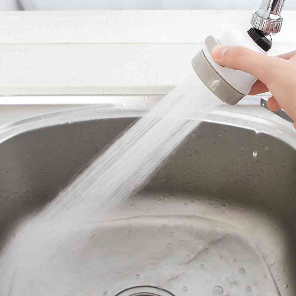Adjustable Faucet 360 Degree Rotation Tap Head - Water Saving Nozzle Filter Attachment