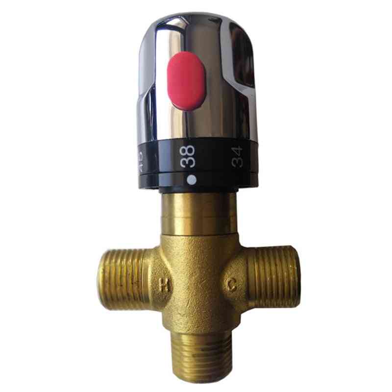 Brass Thermostatic Mixing Valve Bathroom Faucet