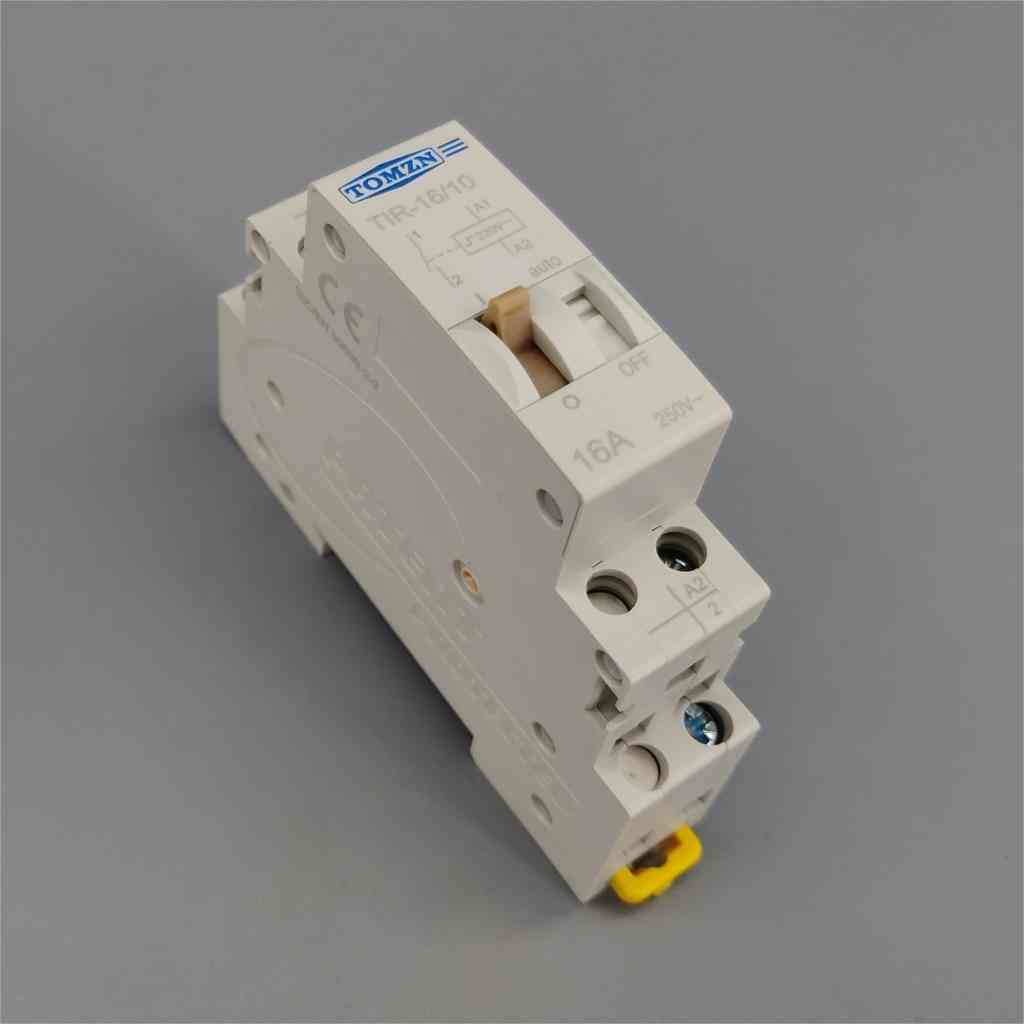Przekaźnik impulsowy domowy - elektryczny przekaźnik sterujący impulsami 16a 1no 220v 50hz / 60hz przekaźnik automatycznego sterowania dla obwodu oświetleniowego -