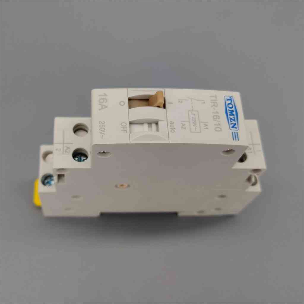 Impulsrelæ husholdnings- elektrisk pulsstyringsrelæ 16a 1no 220v 50Hz / 60Hz auto kontrolrelæ til belysningskredsløb -