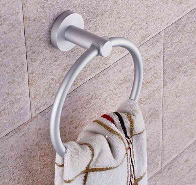 Portable Towel Racks, Round Aluminium Holder Rings