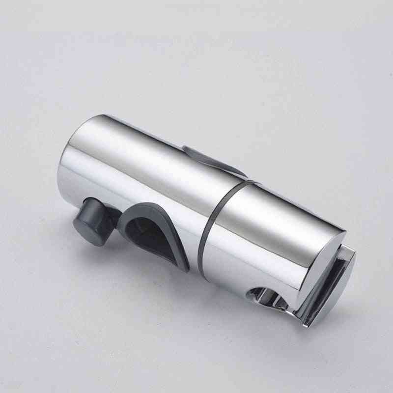 Justerbar 24-25mm dusjskyvestøtte for bad abs - krom dusjskinneholder for kran, baderomsutstyr - krom 25mm