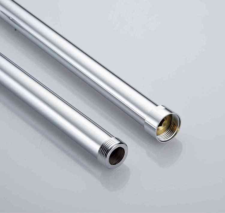 Tube de douche en laiton prolonger le tuyau avec barre de tube d'extension de 30 cm, barre coulissante de tuyau surélevé - accessoire de salle de bain - chrome