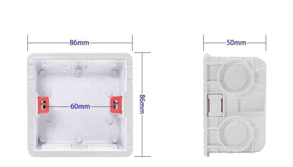 86mm plastová vnitřní montážní krabice, pro spínač nástěnného světla